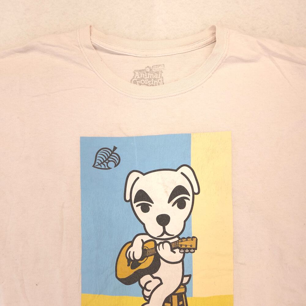 Nintendo Animal Crossing New Horizons Video Game T Shirt Mens Size Large L White